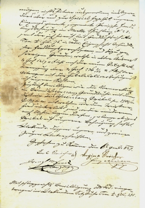Auszug Vertrag 1847.